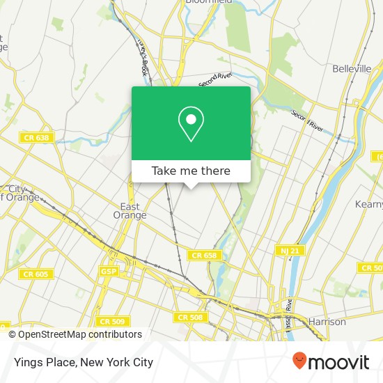 Yings Place map