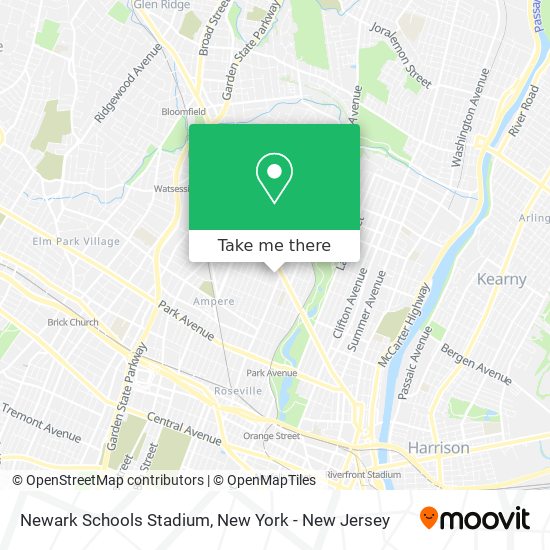 Newark Schools Stadium map