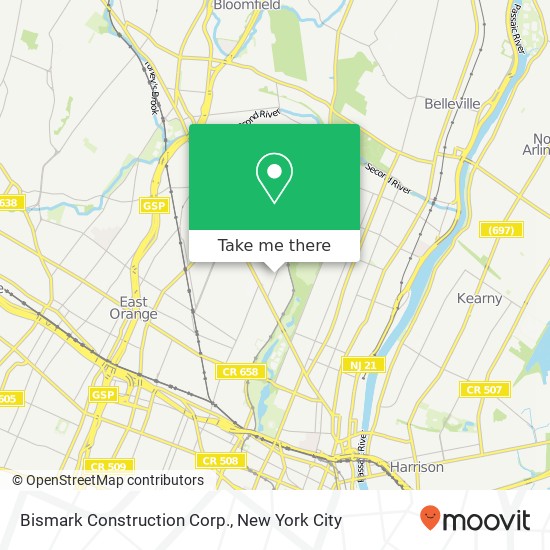 Mapa de Bismark Construction Corp.