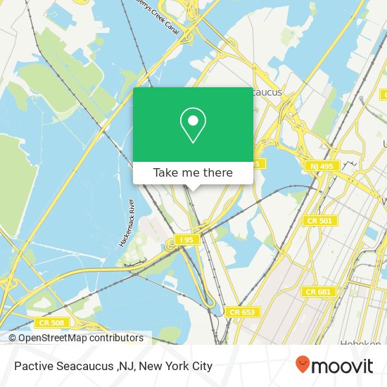 Mapa de Pactive Seacaucus ,NJ