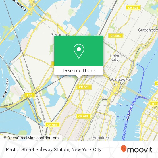 Mapa de Rector Street Subway Station