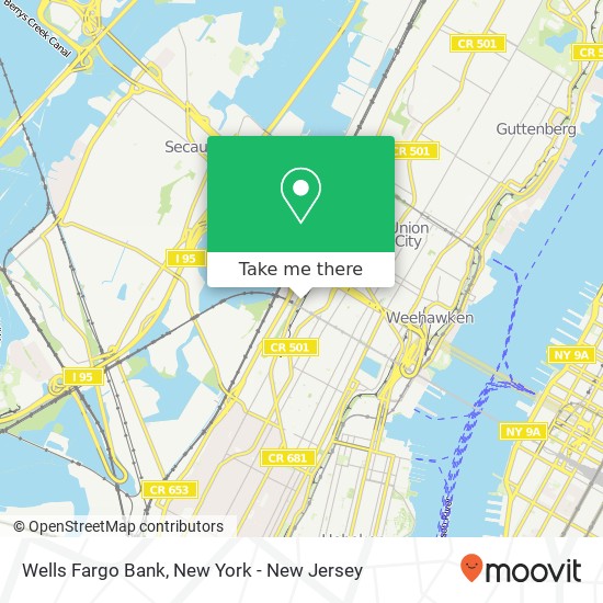 Mapa de Wells Fargo Bank