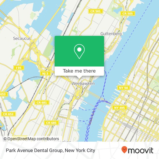 Mapa de Park Avenue Dental Group