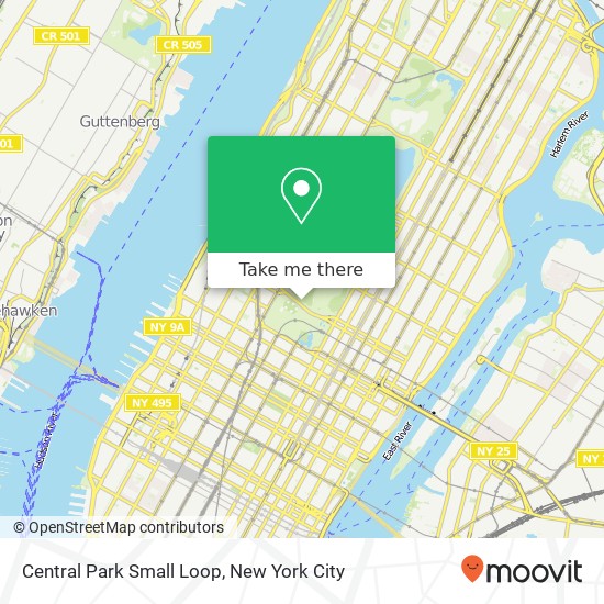 Mapa de Central Park Small Loop