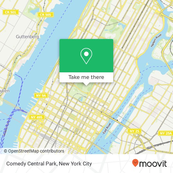 Mapa de Comedy Central Park