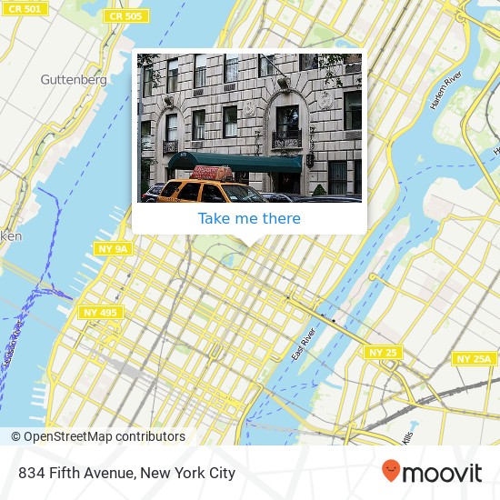 834 Fifth Avenue map