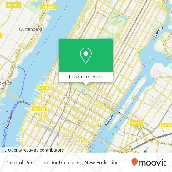 Mapa de Central Park - The Doctor's Rock