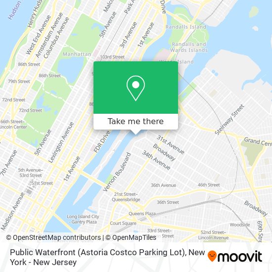 Public Waterfront (Astoria Costco Parking Lot) map