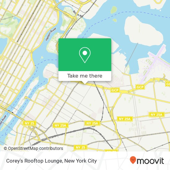 Corey's Rooftop Lounge map