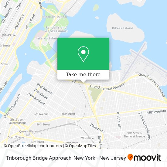 Triborough Bridge Approach map
