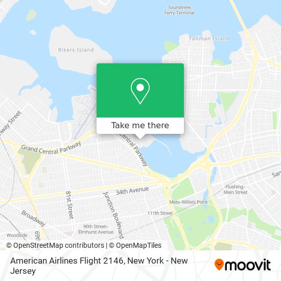 American Airlines Flight 2146 map