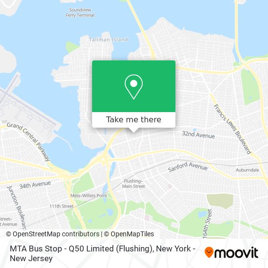 Mapa de MTA Bus Stop - Q50 Limited (Flushing)
