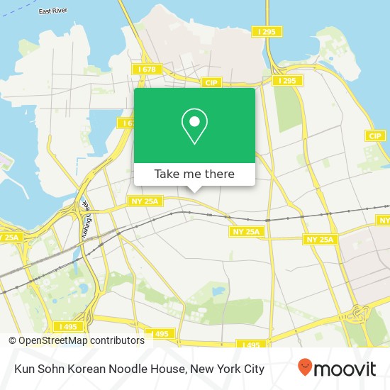 Mapa de Kun Sohn Korean Noodle House