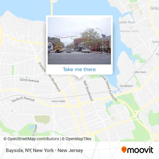 Mapa de Bayside, NY