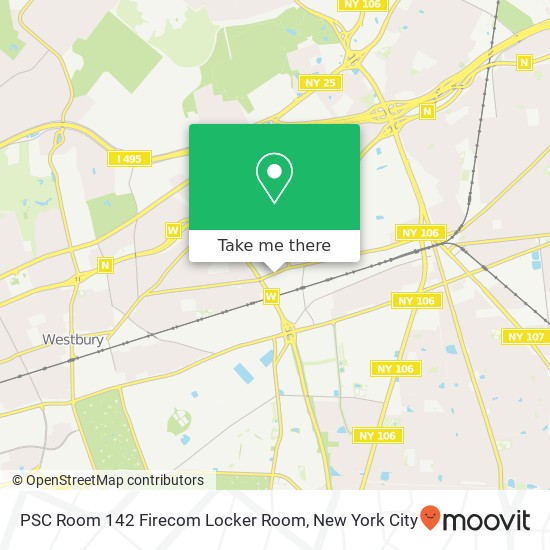 Mapa de PSC Room 142 Firecom Locker Room