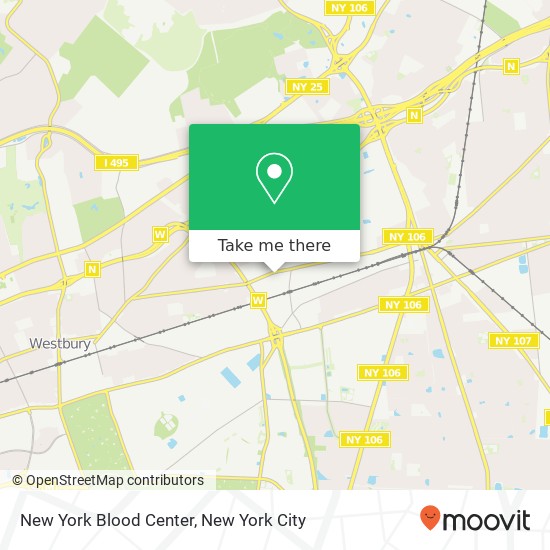 Mapa de New York Blood Center