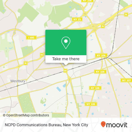 Mapa de NCPD Communications Bureau