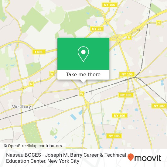 Nassau BOCES - Joseph M. Barry Career & Technical Education Center map