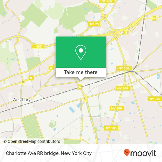 Mapa de Charlotte Ave RR bridge