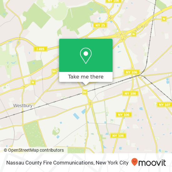 Mapa de Nassau County Fire Communications