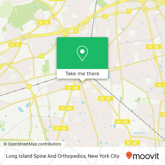 Long Island Spine And Orthopedics map