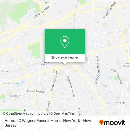 Vernon C Wagner Funeral Home map
