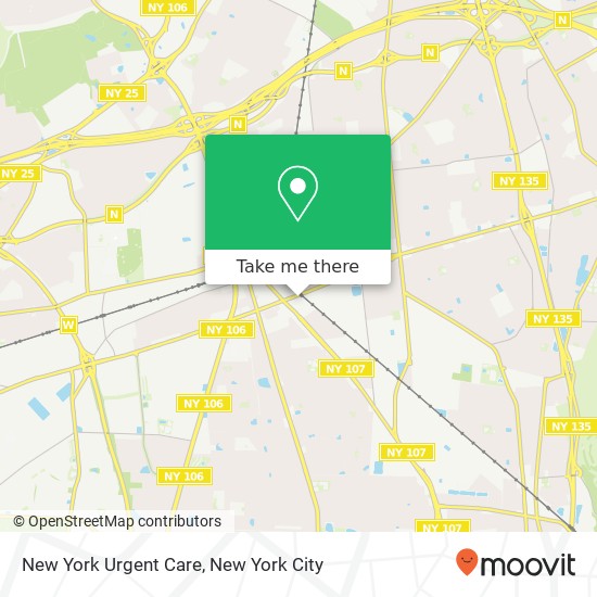New York Urgent Care map