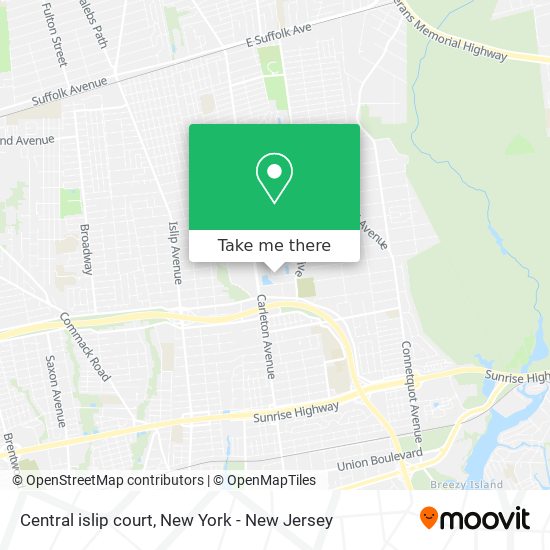 How to get to Central islip court in Central Islip Ny by Bus or Train?
