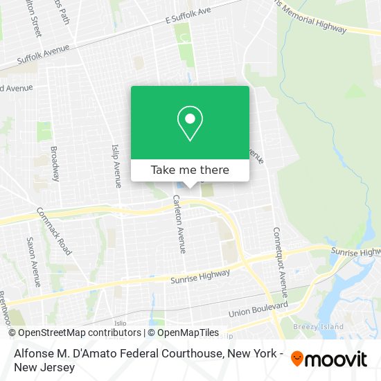 Alfonse M. D'Amato Federal Courthouse map