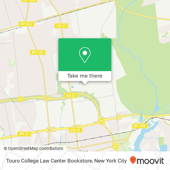 Touro College Law Center Bookstore map