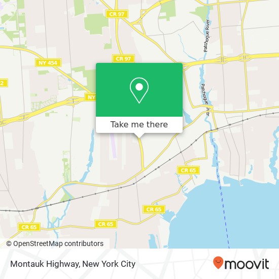 Montauk Highway map