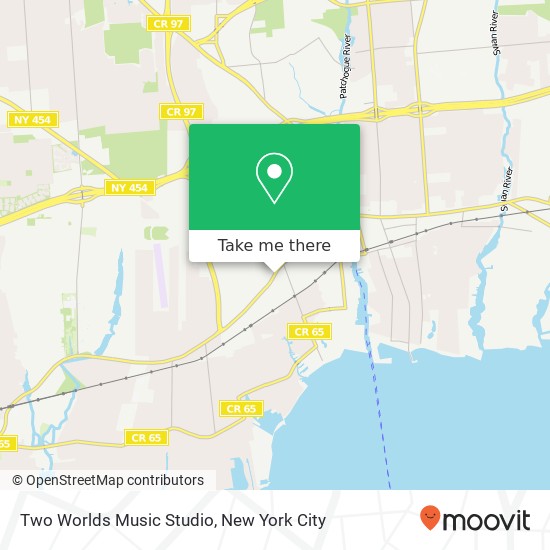 Mapa de Two Worlds Music Studio