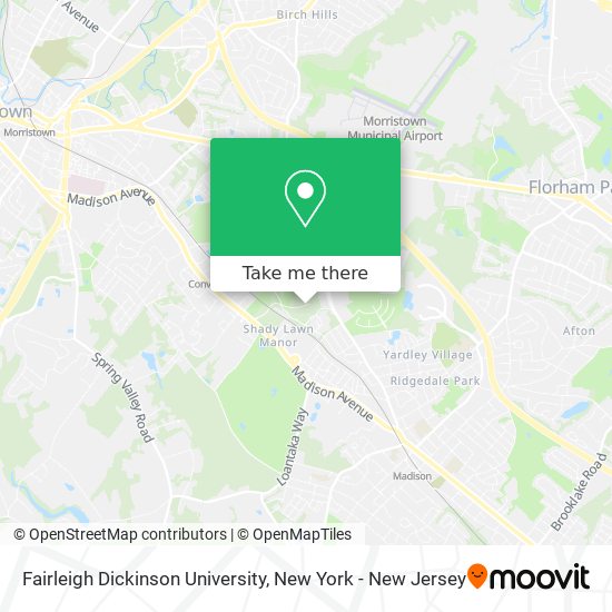 Fairleigh Dickinson University map