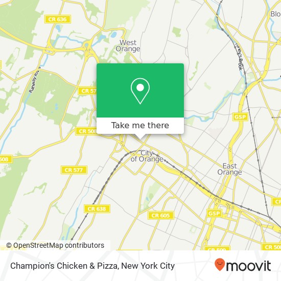 Mapa de Champion's Chicken & Pizza