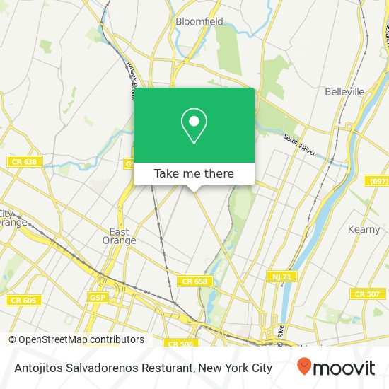 Antojitos Salvadorenos Resturant map