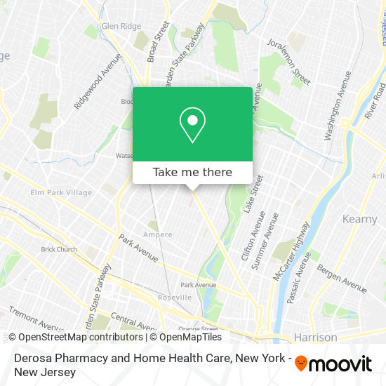 Mapa de Derosa Pharmacy and Home Health Care