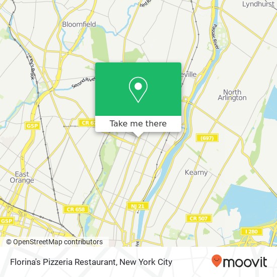 Mapa de Florina's Pizzeria Restaurant