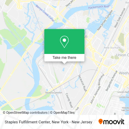 Staples Fulfillment Center map