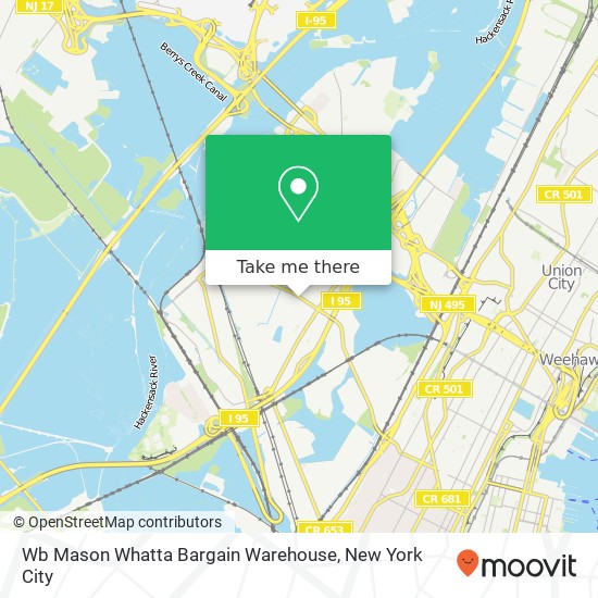 Wb Mason Whatta Bargain Warehouse map