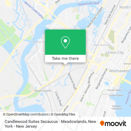 Candlewood Suites Secaucus - Meadowlands map