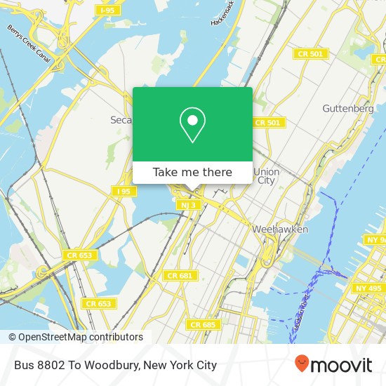 Bus 8802 To Woodbury map