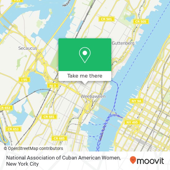 National Association of Cuban American Women map