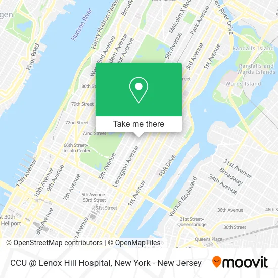CCU @ Lenox Hill Hospital map