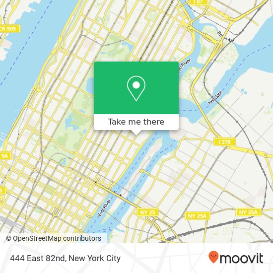 444 East 82nd map