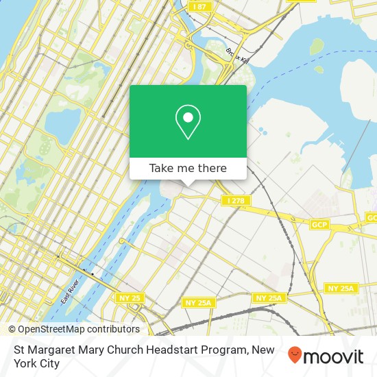 Mapa de St Margaret Mary Church Headstart Program