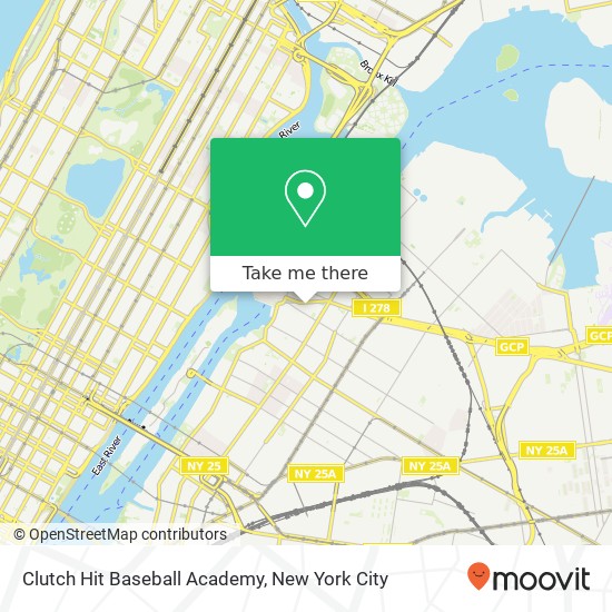 Clutch Hit Baseball Academy map