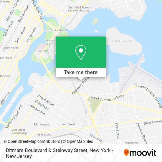 Mapa de Ditmars Boulevard & Steinway Street