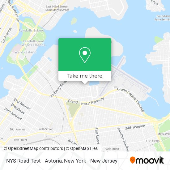 Mapa de NYS Road Test - Astoria