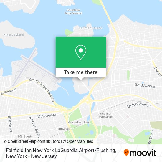 Fairfield Inn New York LaGuardia Airport / Flushing map