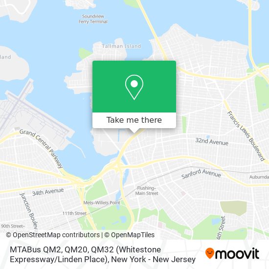 MTABus QM2, QM20, QM32 (Whitestone Expressway / Linden Place) map